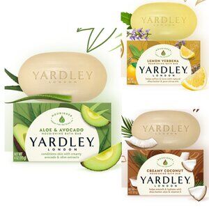 Yardley London Assorted Soaps - Lemon, Aloe, Coconut- Pack of 3